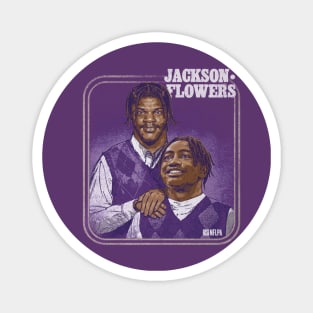 Lamar Jr. & Zay Flowers Baltimore Step Brothers Magnet